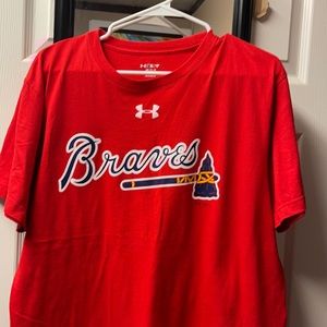 Red Atlanta Braves Under Armor (L)